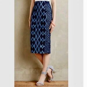 Anthropologie Tracey Reese Denim Pencil Skirt